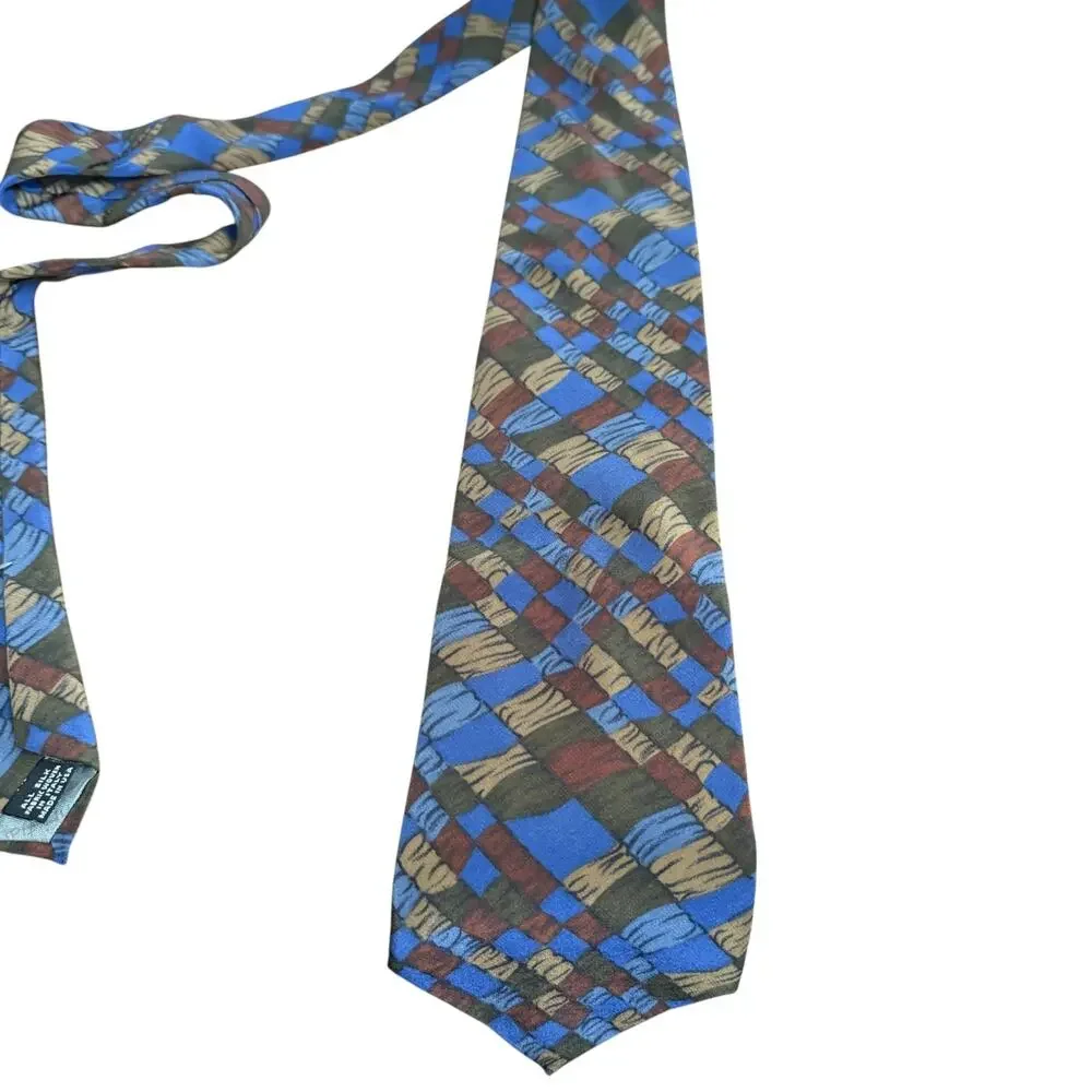 Christian Dior Monsieur Vintage Silk USA Made Mens Neck Tie 3.75